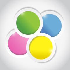 color circles. illustration design
