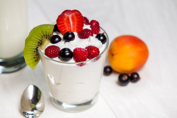 glass of yogurt