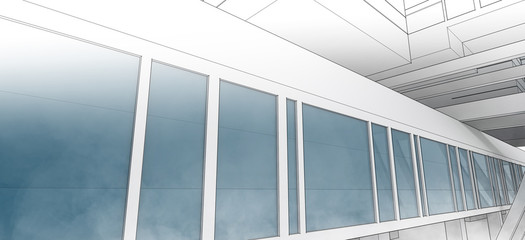 Sketch of the business center.
