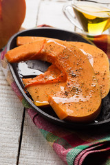 Pumpkin with herbs