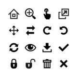 "Web icons set. Toolbar, edit and customize" Stock image and royalty