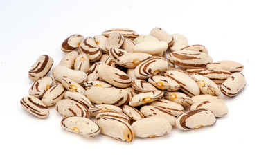 Raw kidney beans pile