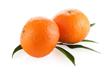 Ripe tangerines or mandarin