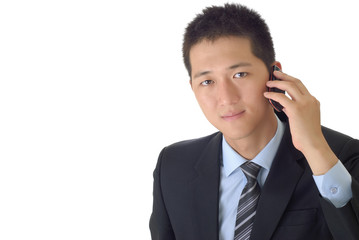 businessman use cellphone