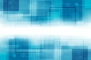 Abstract blue technology background.