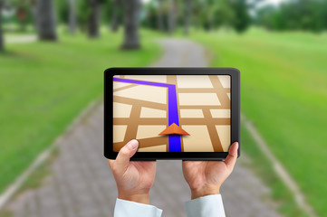 Touchpad gps