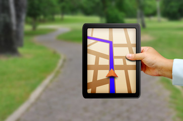 Touchpad gps