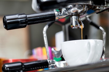 making coffee