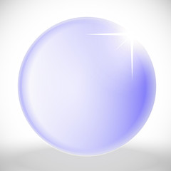 Empty purple ball with star
