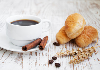 Croissant  with Coffee