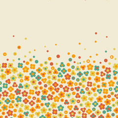 Bright floral card with place for your text.