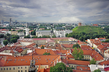 Fototapeta na wymiar Panoramiczny widok z Wilna