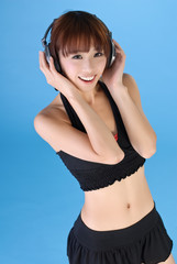 Naklejka premium Charming young girl