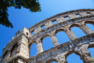 Obraz premium Amphitheater in Pula, Kroatien