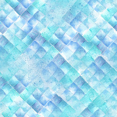 Watercolour geometric pattern