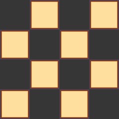 Seamless brown chess board pattern