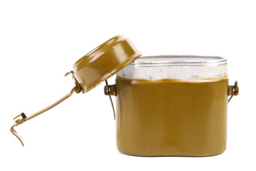 Openeg green aluminum military mess-tin