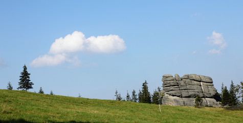 Karkonosze mountains in Poland