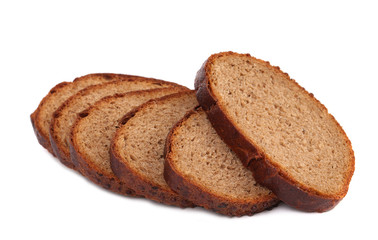 Slices of brown bread.