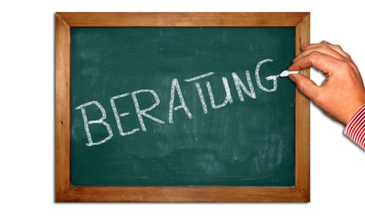 Obraz premium Kreidetafel II - Beratung