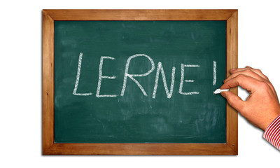 Obraz premium Kreidetafel II - Lerne