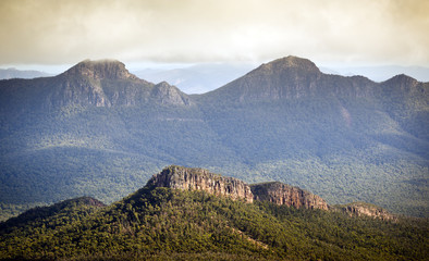 Scenic views of the Grampians National Park in Western Victoria, Australia