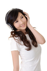 Naklejka premium Happy smiling beauty