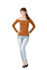 Fototapeta premium Happy smiling Asian woman