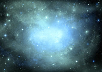 galaxy in a free space