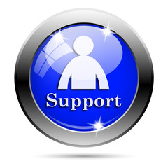 Metallic blue glossy icon