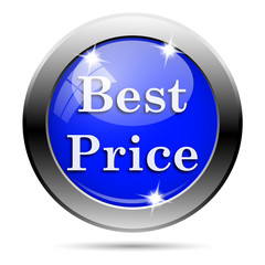 Metallic blue glossy icon