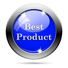 Metallic blue glossy icon