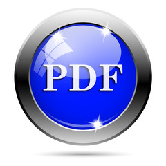 Metallic blue glossy icon