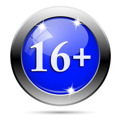 Metallic blue glossy icon