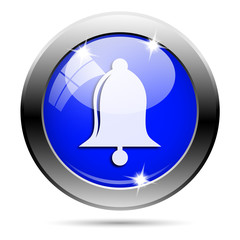 Metallic blue glossy icon