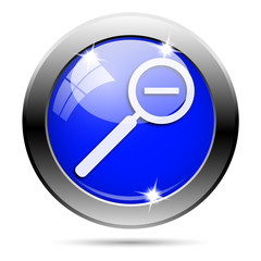 Metallic blue glossy icon