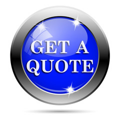 Metallic blue glossy icon