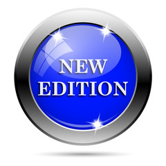 Metallic blue glossy icon