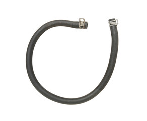 Rubber fuel hose isolated on white background