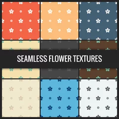Textur Set Blumen seamless texture Tapete © mutom