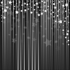 Silver abstract background with bright stars