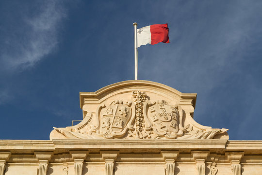 Malta Flag in Blu Sky