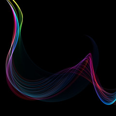 Fototapeta premium abstract twisted waves