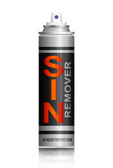 Sin remover concept.