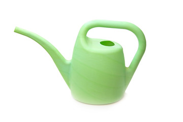 Watering can on white