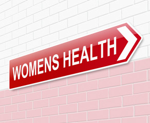 Womens health sign.