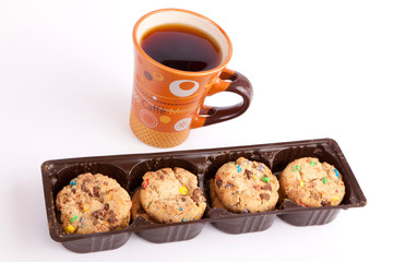 Breakfast cookie with coffee