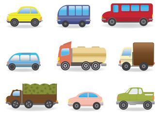 Cars. Vector set