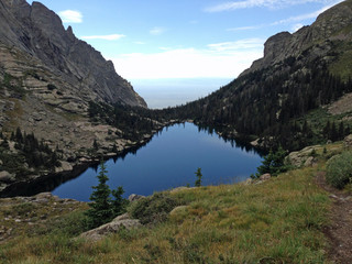 Fototapeta na wymiar Willow Lake in the Sangre de Cristo Mountains, Colorado