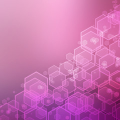 abstract background with hexagon